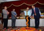 Lighting of the Lamp by CMD MMTC with Addnl Secy A K Bhalla & MMTC Directors